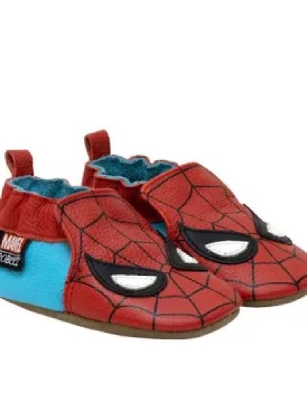 Robeez Marvel Spider-Man Red and Blue Kids Slip-On Slippers